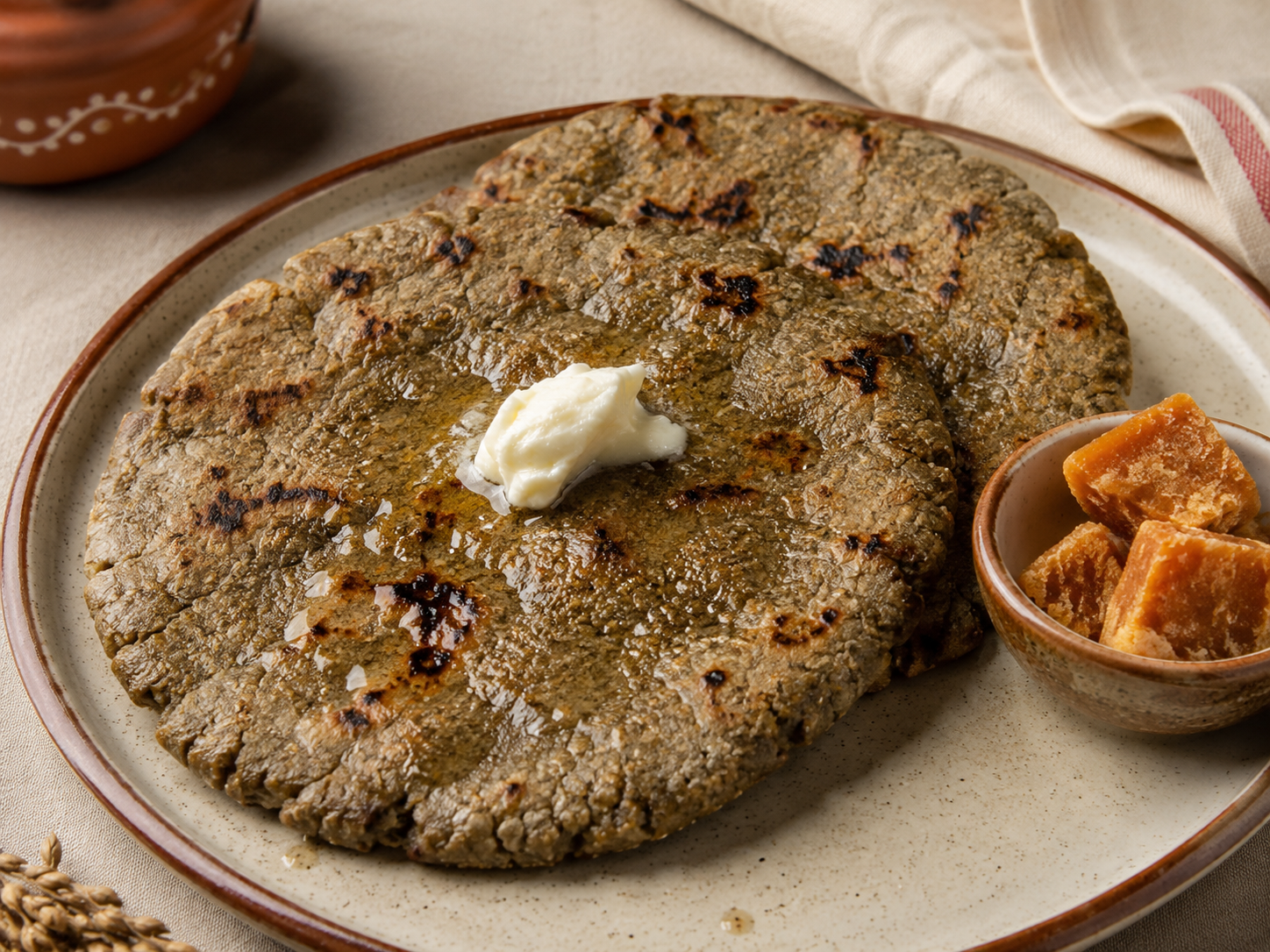 Bajra na Rotla (Pearl Millet Flatbread)