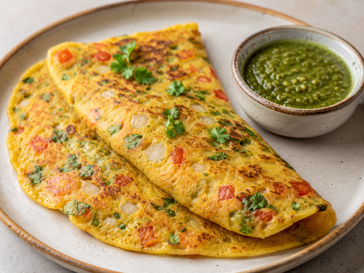 Besan Chilla (Savory Chickpea Pancake)
