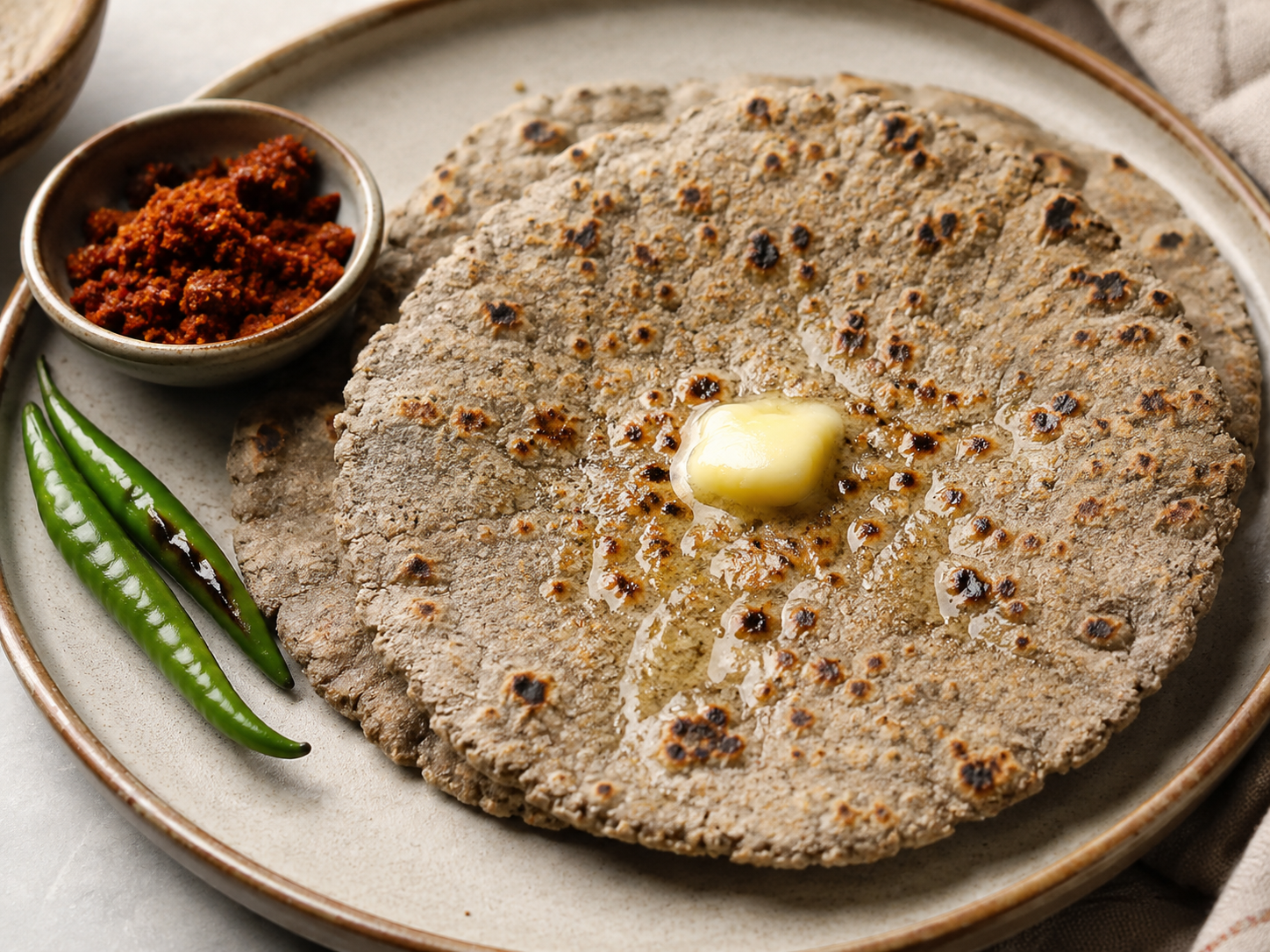 Jowar Bhakri (Sorghum Flatbread)