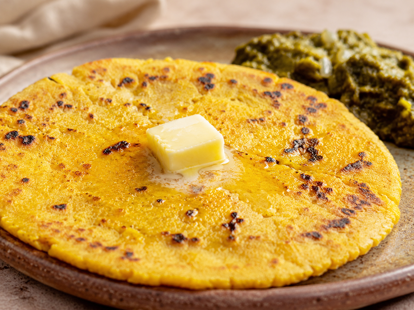Makki di Roti (Cornmeal Flatbread)