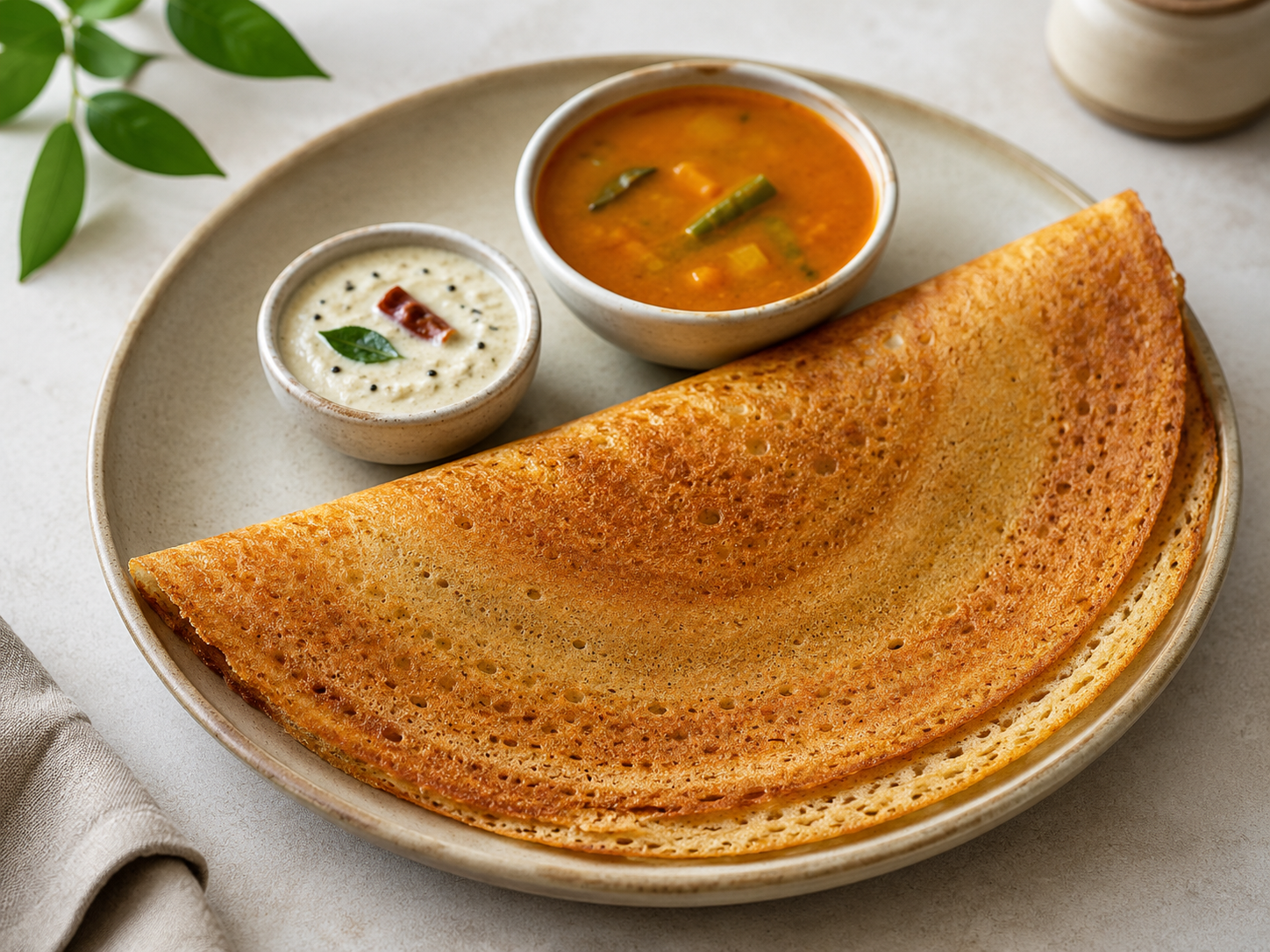 Quinoa Flour Dosa