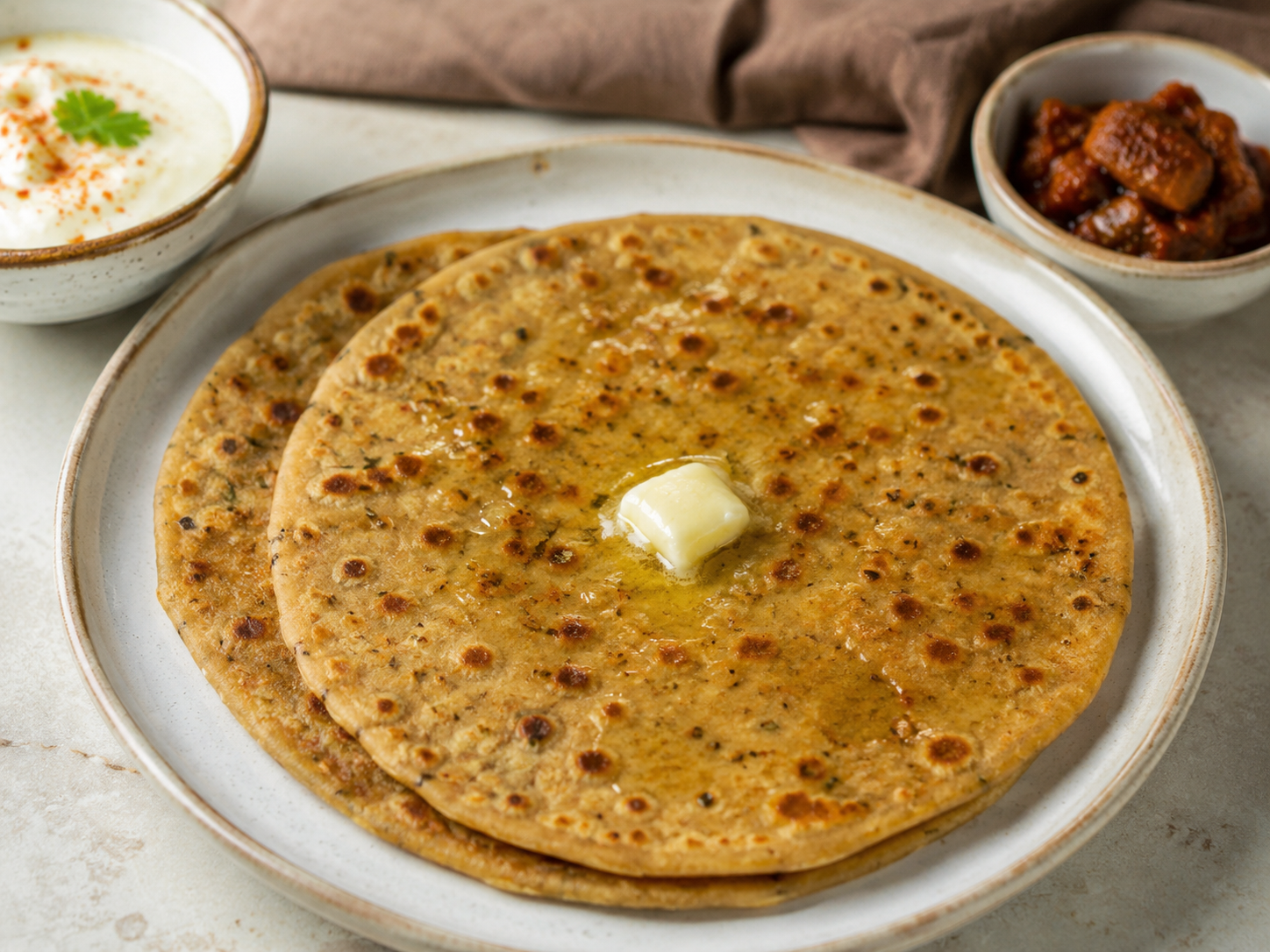 Whole Wheat Ajwain Paratha